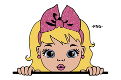 Blonde Girl with Big Eyes SVG PNG PDF EPS JPG AI DXF Clipart Product Image 4