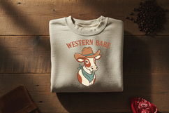 Western Babe Png, Cute Cowgirl Cow Sublimation Design Product Image 8