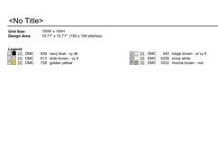 Bee cross stitch embroidery pattern 10 inch needlework digit Product Image 4