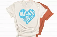 Class of 2026 in the shape of a heart SVG Cut File Product Image 1
