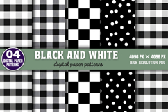 Black and White Digital Background Paper PNG Product Image 1