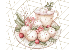 Christmas Cottagecore Kitchen Clipart PNG, Holiday Decor Product Image 4