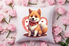 Cute Valentine Dog Clipart, Valentines Day Dog Clipart Product Image 4