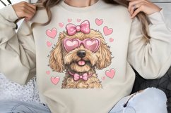 Valentine Dogs Heart Clipart PNG Product Image 1