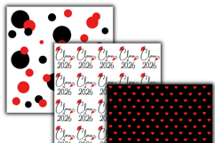 Graduation 2026 Red digital papers Product Image 3