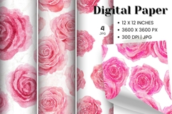 Flower Pattern Background Wallpaper Digital Paper_23 Product Image 1