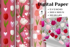Flower Pattern Background Wallpaper Digital Paper_13 Product Image 1