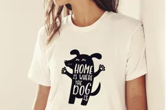 Dog Silhouette with Funny Quote Svg Cut File. Dog Lover Png. Product Image 4