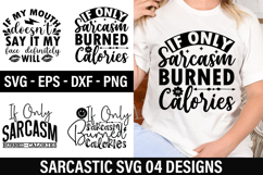 Sarcastic SVG Design - if my mouth doesn t say it my face de Product Image 1