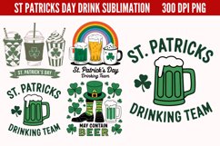 ST PATRICKS DAY Drink Sublimation PNG Product Image 1