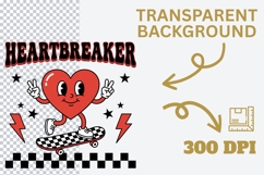 Heartbreaker Valentine PNG, Funny Valentine Shirt Design Product Image 4