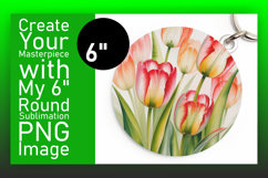 Cute Flamingo with Flowers Round Design PNG Product Image 1