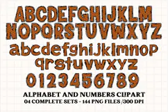 Basketball sport alphabet clipart, basketball letters doodle Product Image 4