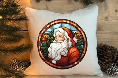 Stained Glass Painting Of Santa Clipart Sublimation Product Image 4