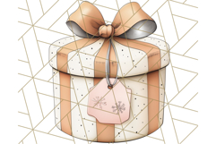 Vintage Christmas Ornaments and Presents PNG Holiday Clipart Product Image 4