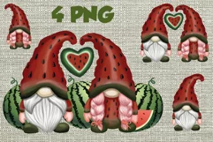 Watermelon gnome 4 png sublimation watermelon png Product Image 1