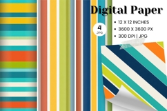 Stripe Pattern Background Gift Wrap Wallpaper Digital Paper Product Image 1
