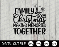 Funny Christmas Family 2025 SVG | Xmas Family Matching Shirt Product Image 5