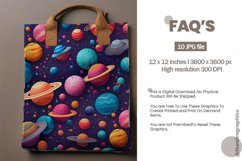 Rainbow Galaxy Digital Papers, Galaxy Pattern Product Image 2