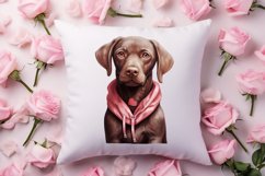 Cute Valentine Dog Clipart, Valentines Day Dog Clipart Product Image 4