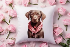 Cute Valentine Dog Clipart, Valentines Day Dog Clipart Product Image 4