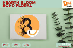 Hearth Bloom Boho Floral Monogram Product Image 1