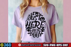 I'm just here for the boos SVG, Halloween SVG Product Image 2