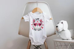 Llove you llots Llama SUBLIMATION PNG. Valentine's day. Product Image 5