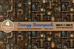 Grungy Steampunk Background JPG Product Image 1