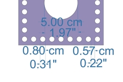 Digital download base for tissue box square laser cut 5 inch Product Image 4