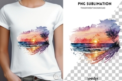 Sunset png design for T-shirts Product Image 4