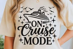 On Cruise Mood Svg, Cruise Ship Svg, Family Cruise Svg. Product Image 5