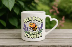 Bee kind to our planet PNG Sublimation | Earth Day PNG Desig Product Image 4