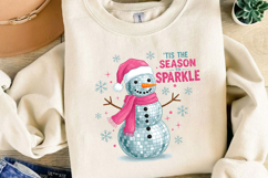 Disco Snowman Christmas Sublimation, Christmas Png Product Image 3