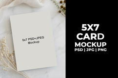 5x7 Card Mockup, Birthday Invitation, Party Invite, PSD JPG Product Image 4