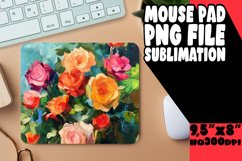 Elegant Oil Painted Flower for Round Design PNG Product Image 1