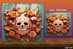 Spooky Pumpkins Halloween Tumbler Wrap | 20 Oz | Sublimation Product Image 5