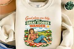 Vintage Wander Quote Picnic Illustrations Product Image 6