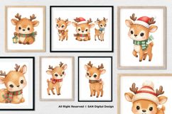 15 Bundle Watercolor Cute Deer Stag Animal Buck Forest Wild Product Image 4