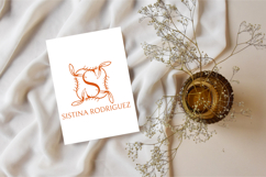 Ivy Whisper Monogram - Elegant Botanical Monogram Serif Font Product Image 3
