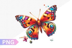 Summer Butterfly Sublimation - Clipart PNG Design Product Image 1