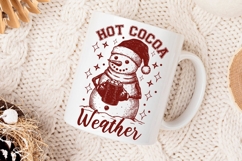 Hot Cocoa Weather Png, Winter Snowman Png, Christmas Png. Product Image 4