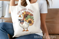 Patriotic Goose PNG Stay Golden Goosey Sunflower Sublimation Product Image 4