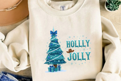 Blue Christmas Tree Sublimation, Christmas Png Product Image 2