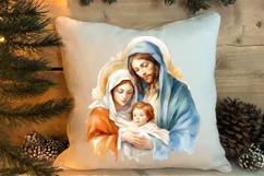 Christmas Nativity Watercolor Clipart, Christmas PNG Product Image 4