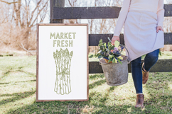 Farmers Market SVG Bundle Vegetables Fruits Kitchen Line Art Product Image 5