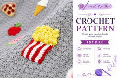 Snack Applique Crochet Snuggle Sack Pattern PDF Product Image 8