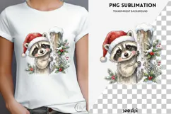 Christmas peeking character png design for T-shirts Product Image 4