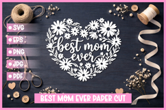 25 Best Mom Paper Cut Hearts SVG I Cricut I Silhouette Product Image 15
