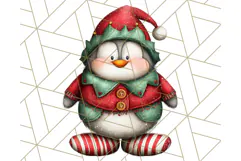 Christmas Animal Clipart, Festive Animals in Holiday Outfits Product Image 4